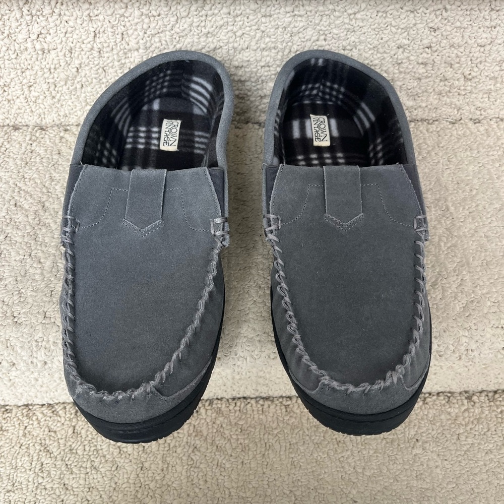 Crown Vintage Charcoal Men's Slip-Ons